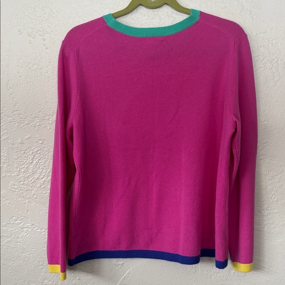 Lands' End Ladies Petite Pink Cashmere Crew Neck Sweater LP - Picture 5 of 5